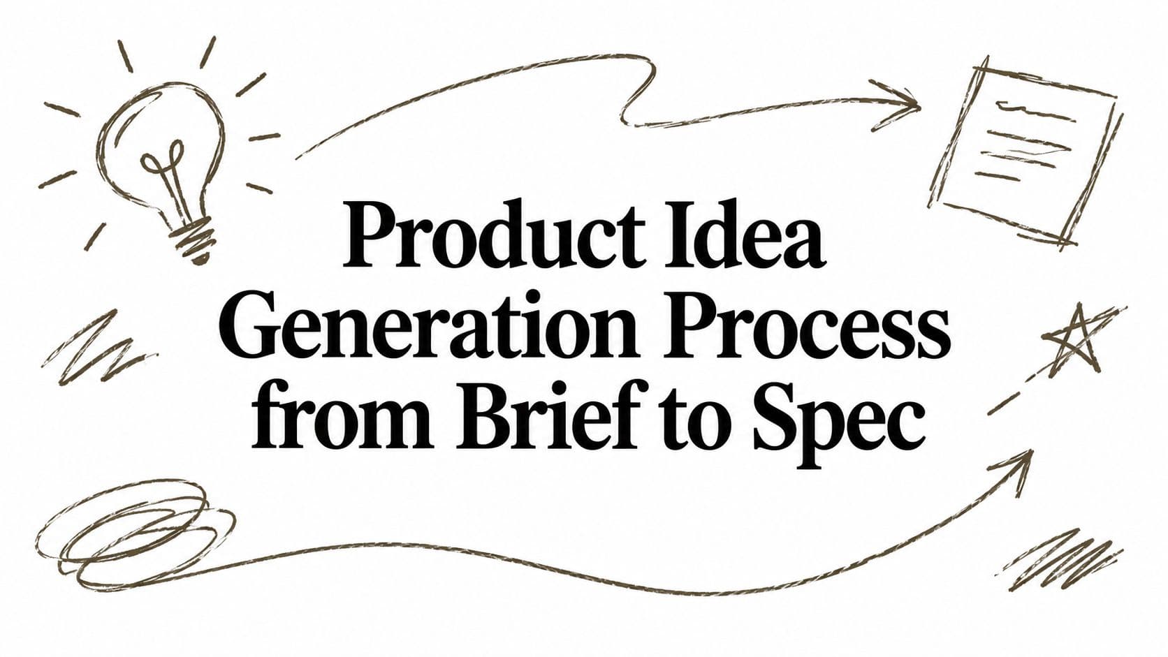 Product Idea Generation Process from Brief to Spec