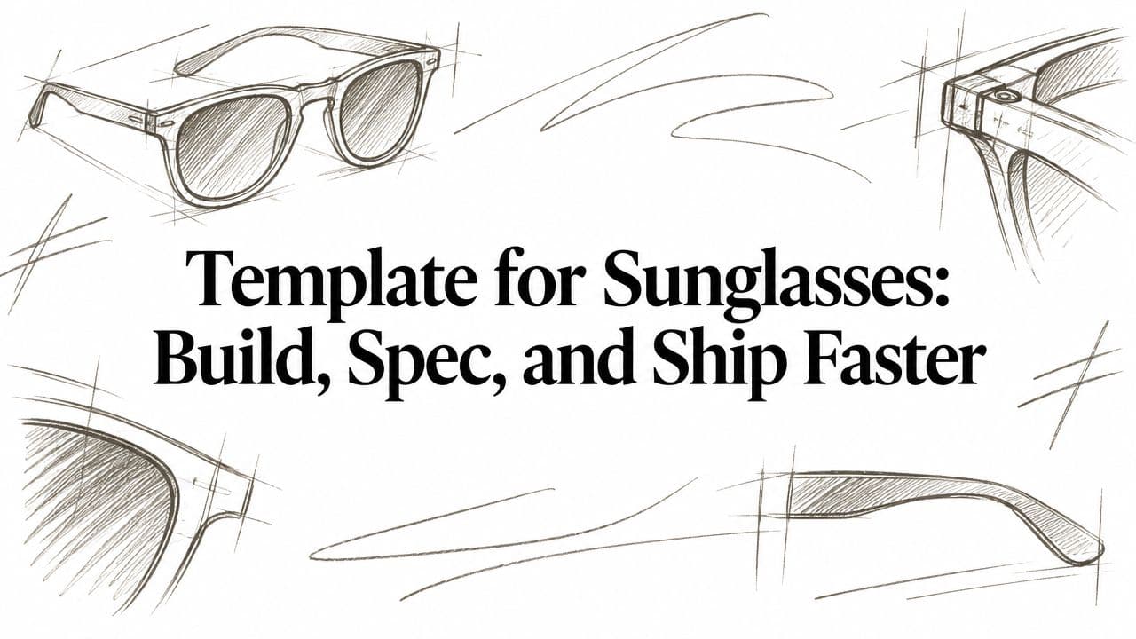 Template for Sunglasses: Build, Spec, and Ship Faster