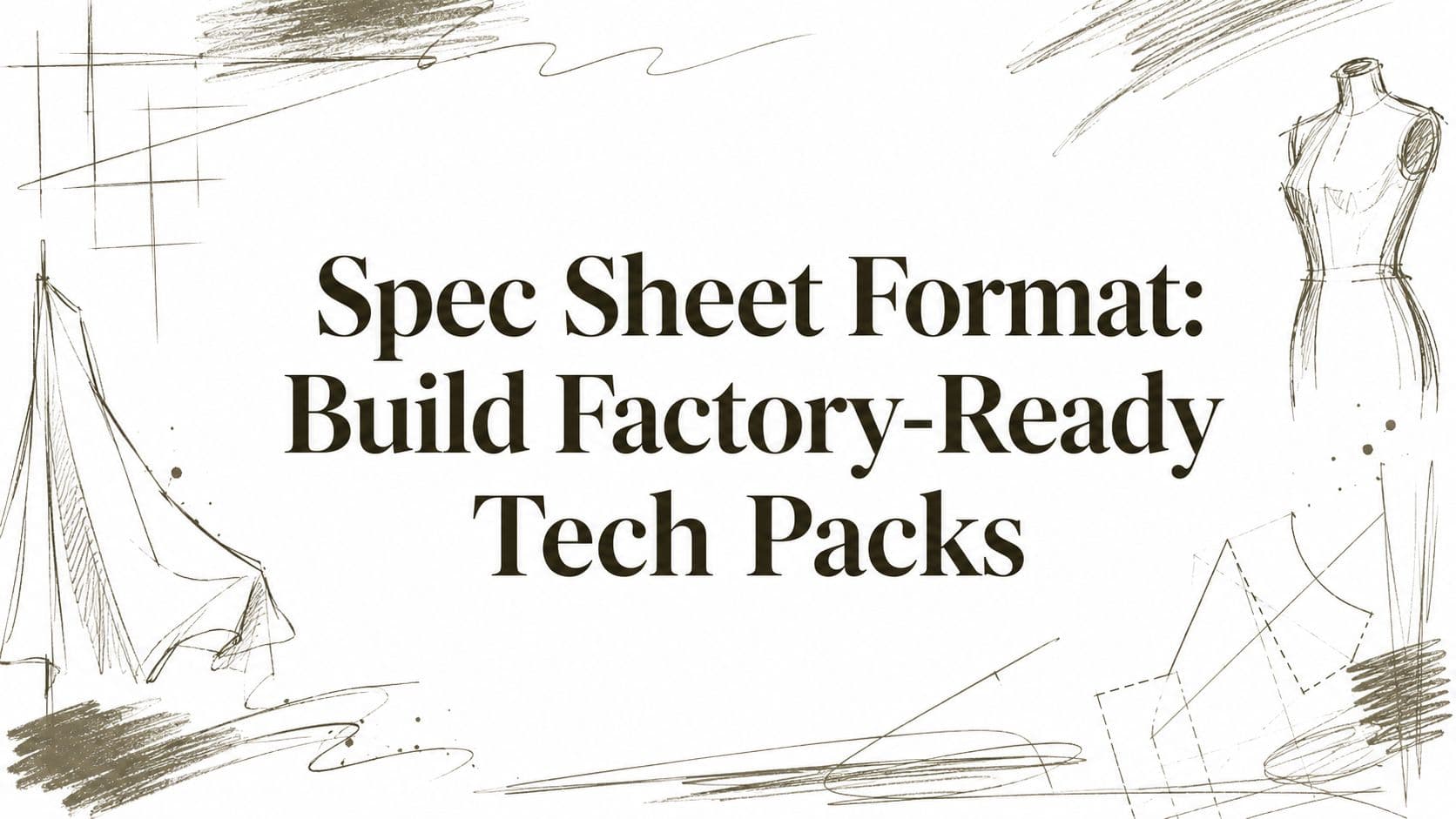 Spec Sheet Format: Build Factory-Ready Tech Packs