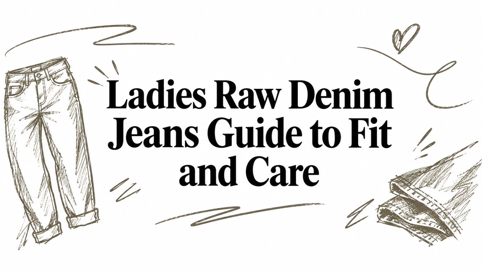 Ladies Raw Denim Jeans Guide to Fit and Care